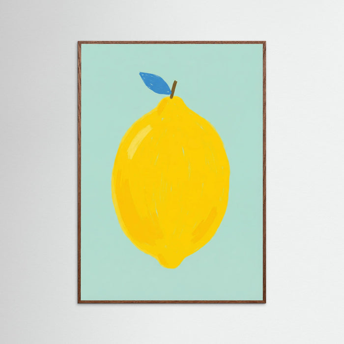 Bold Green Pear – poster and art print