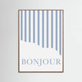 Póster Bonjour Stripes – póster e impresión artística