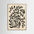 Oak Dark Botanical Silhouette Black