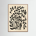 Oak Dark Botanical Silhouette Black