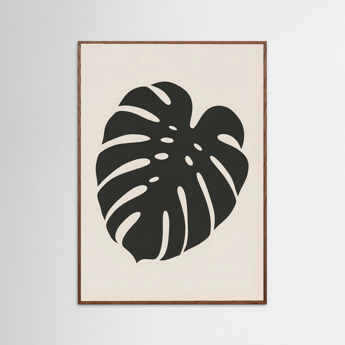 Oak Dark Botanical Silhouette