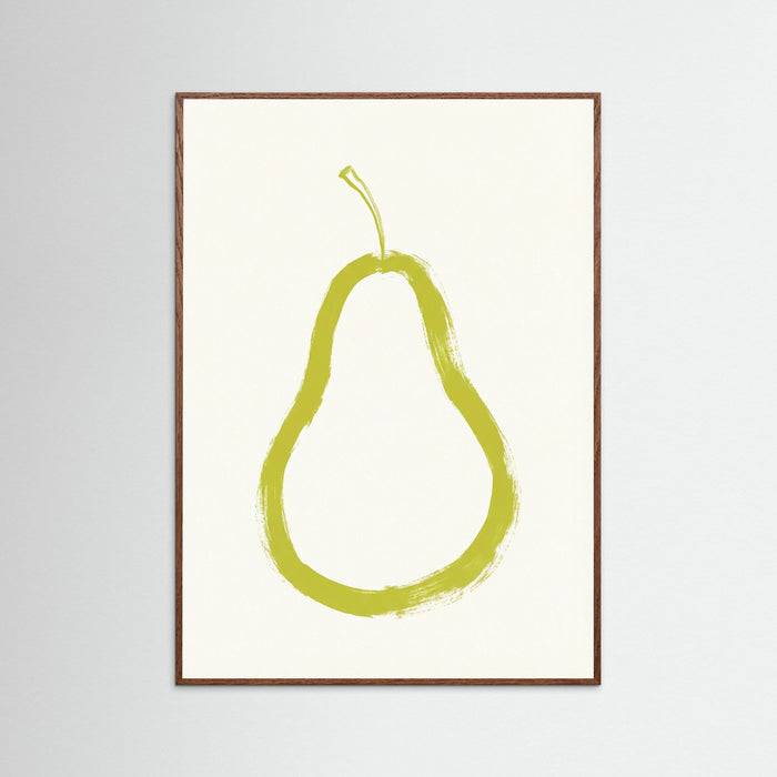 Brushstroke Apple Slice – poster and art print