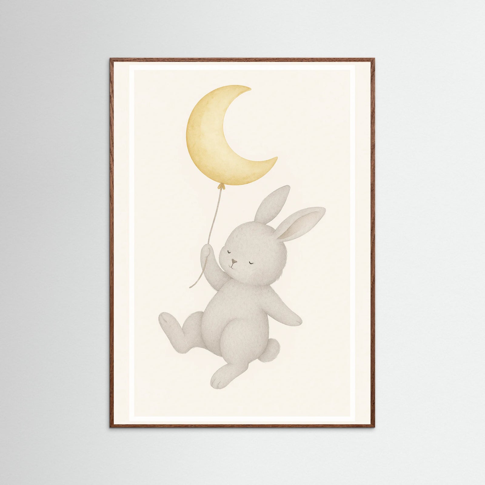 Oak Dark Bunny Moon Balloon