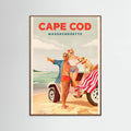 Oak Dark Cape Cod Massachusetts Summer Beach Art Poster