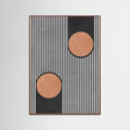Circles on black background 2 Poster – poster and art print