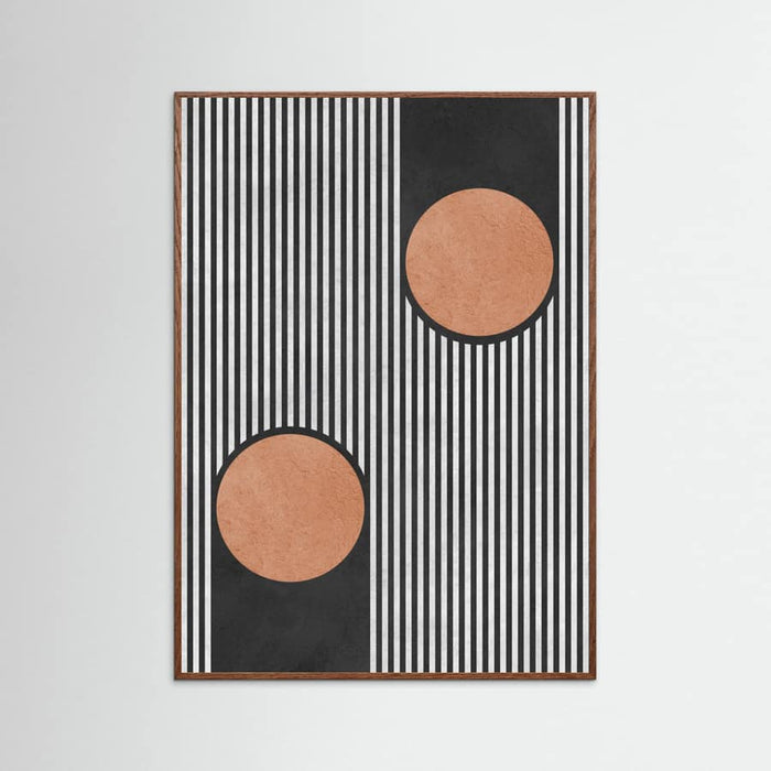 Circles on black background 2 Poster – poster and art print