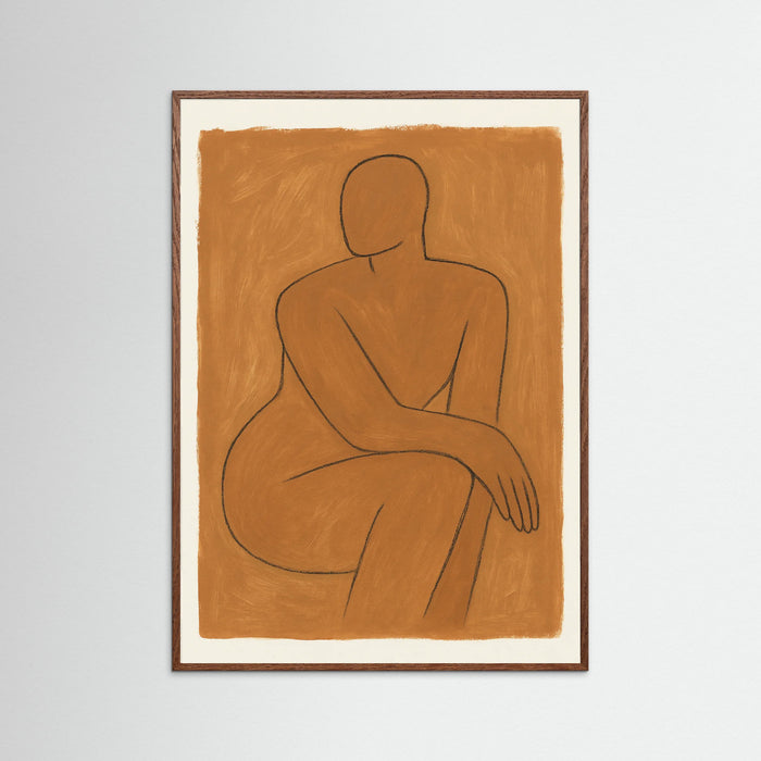 Oak Dark Clay Figure