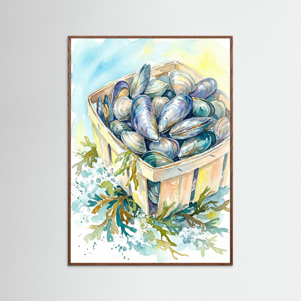 Oak Dark Coastal Catch Still Life