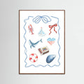 Coastal Collage Poster – poster and art print