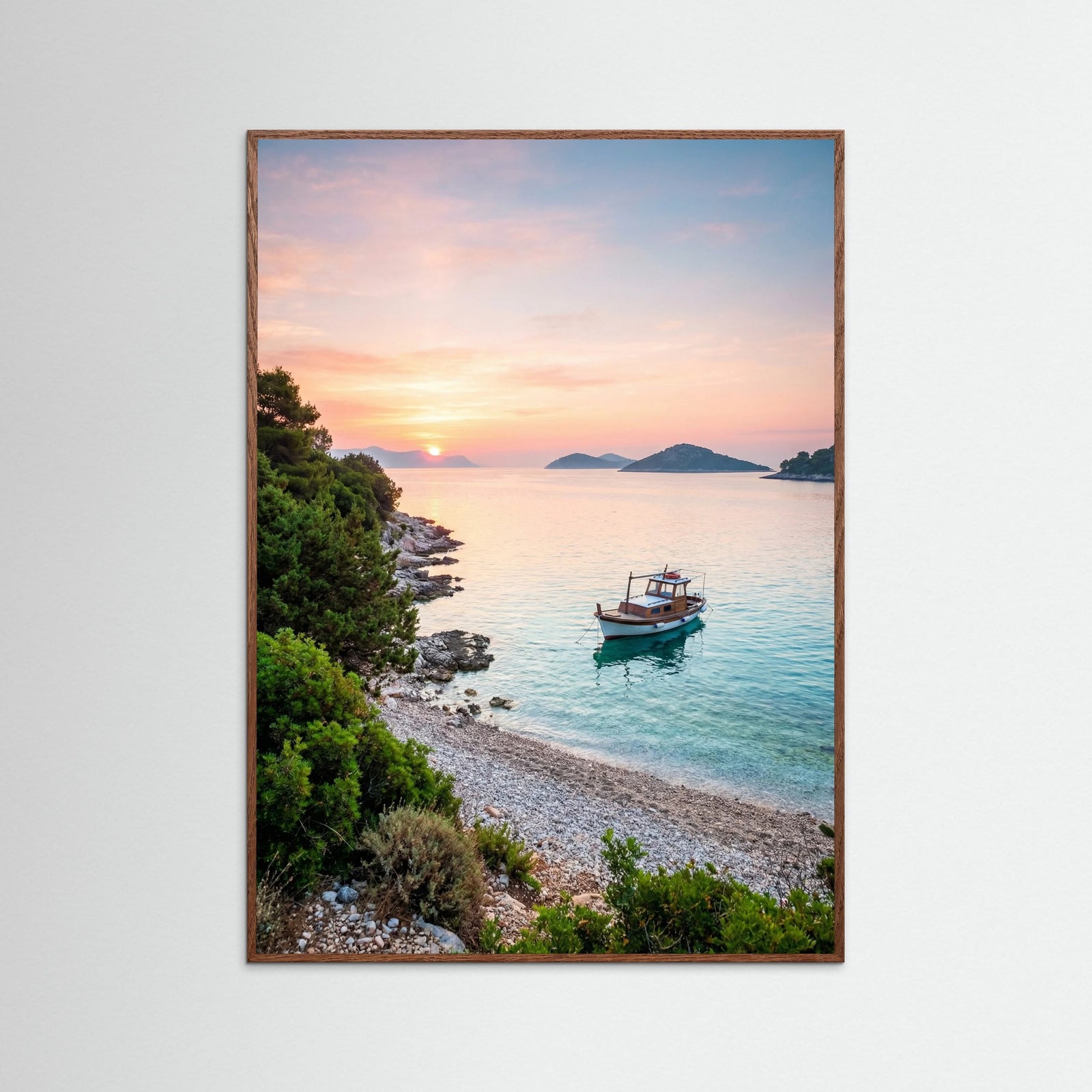 Oak Dark Coastal Moonlight Serenity