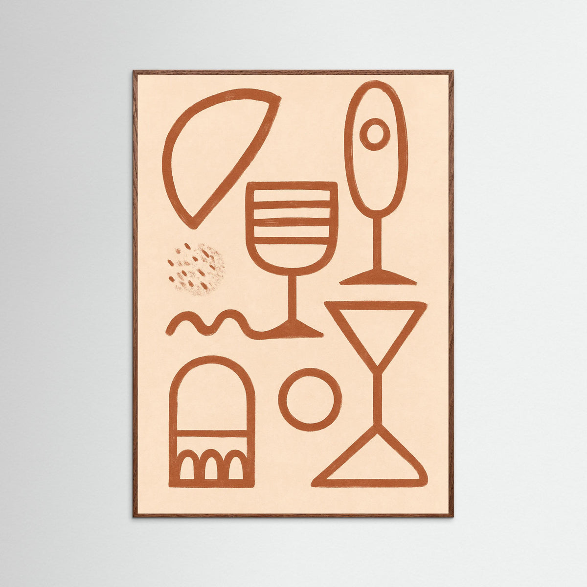 Oak Dark Cocktail Hands