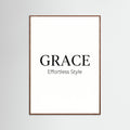Oak Dark Coco Chic Typography