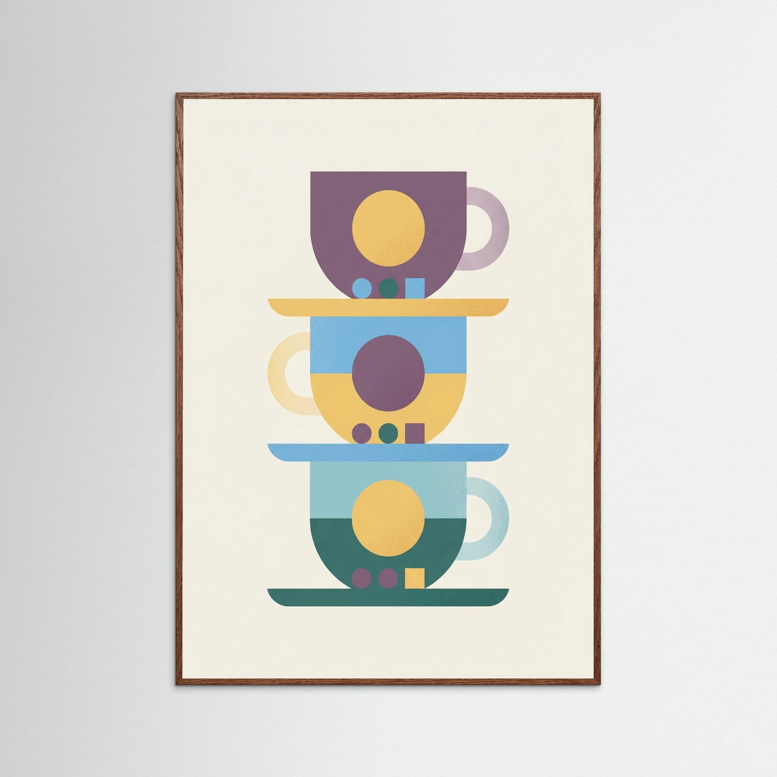 Oak Dark Coffee Pot Abstraction