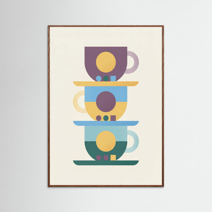 Oak Dark Coffee Pot Abstraction