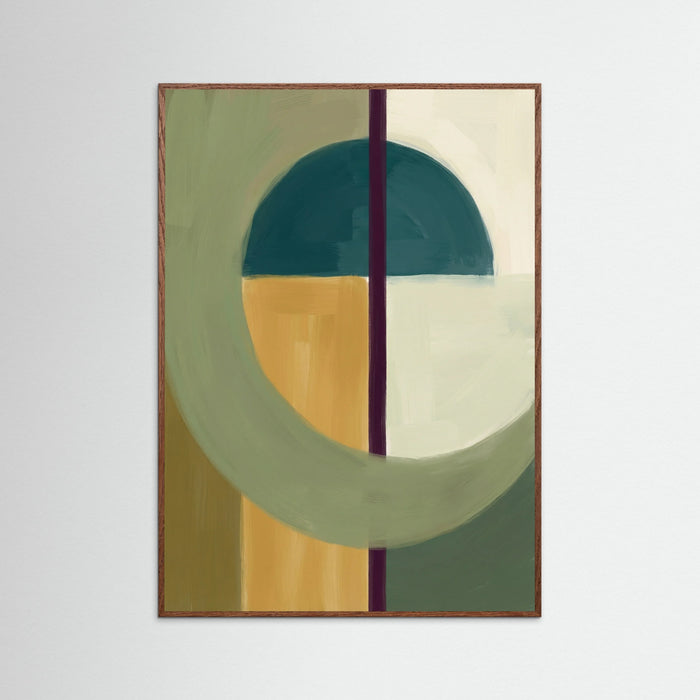 Oak Dark Color Block Harmony