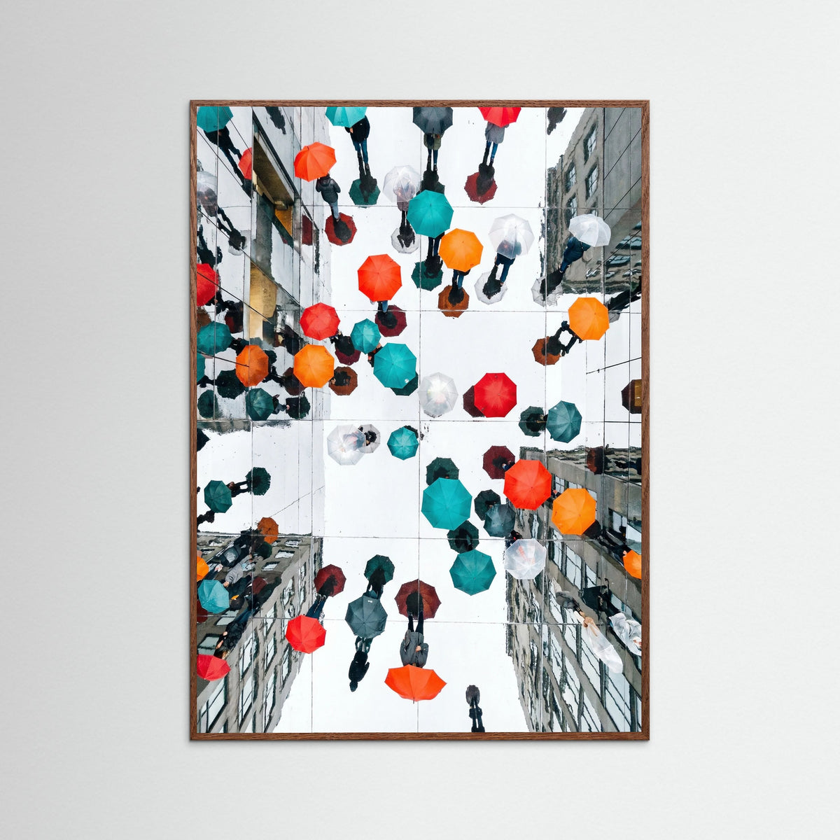 Oak Dark Colorful Rain Promenade