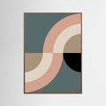Oak Dark Contemporary Abstract 23 Poster