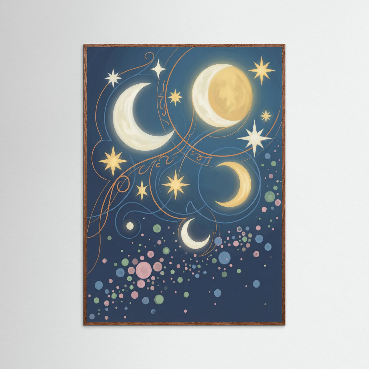 Oak Dark Cosmic Floral Cycles