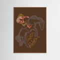 Cowgirl First Radeo Poster – poster and art print
