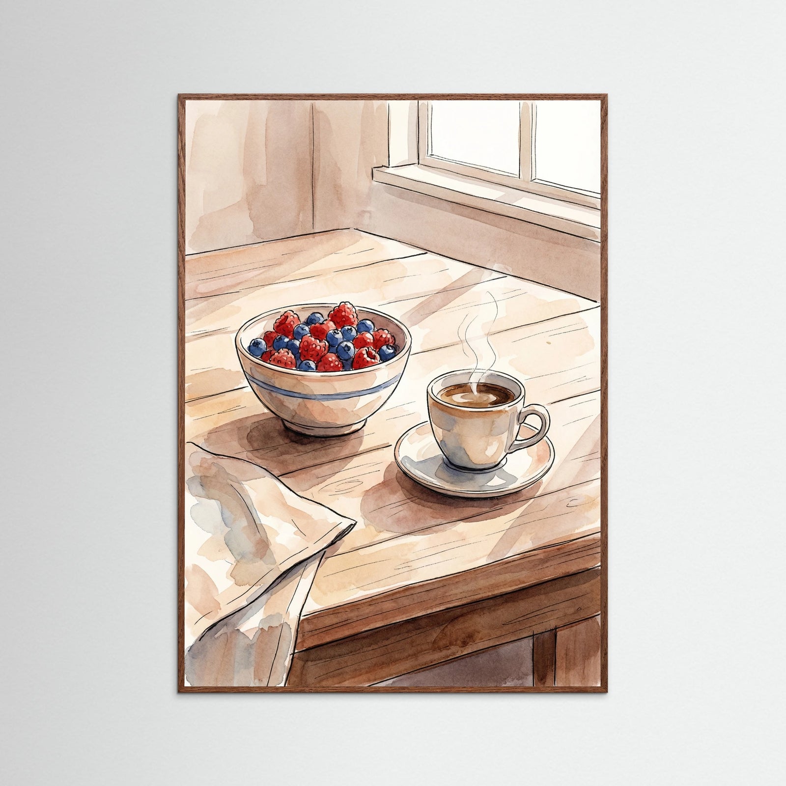 Oak Dark Cozy Table Hygge