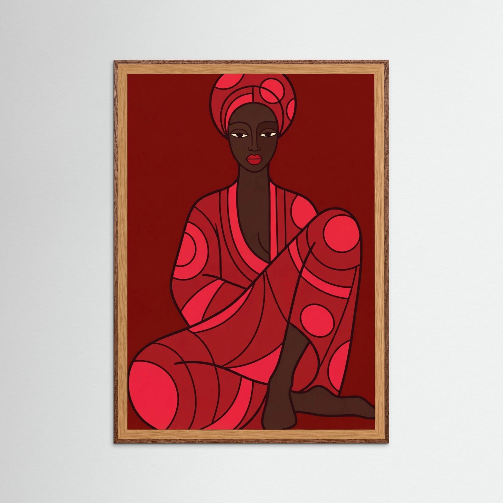 Oak Dark Crimson Contemplation