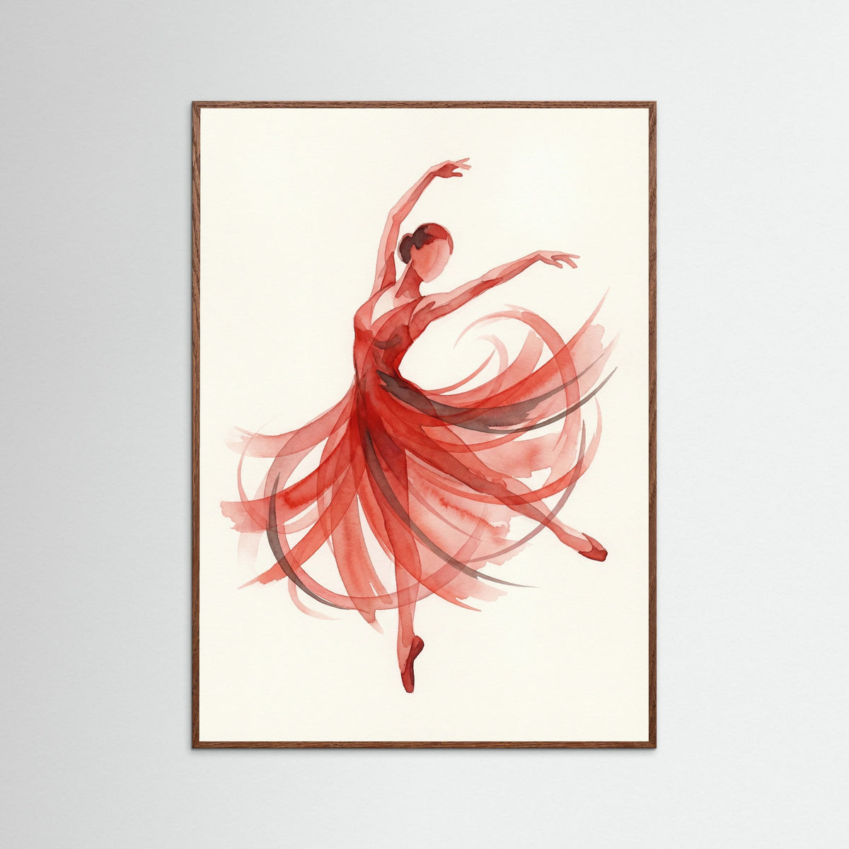 Oak Dark Crimson Flow