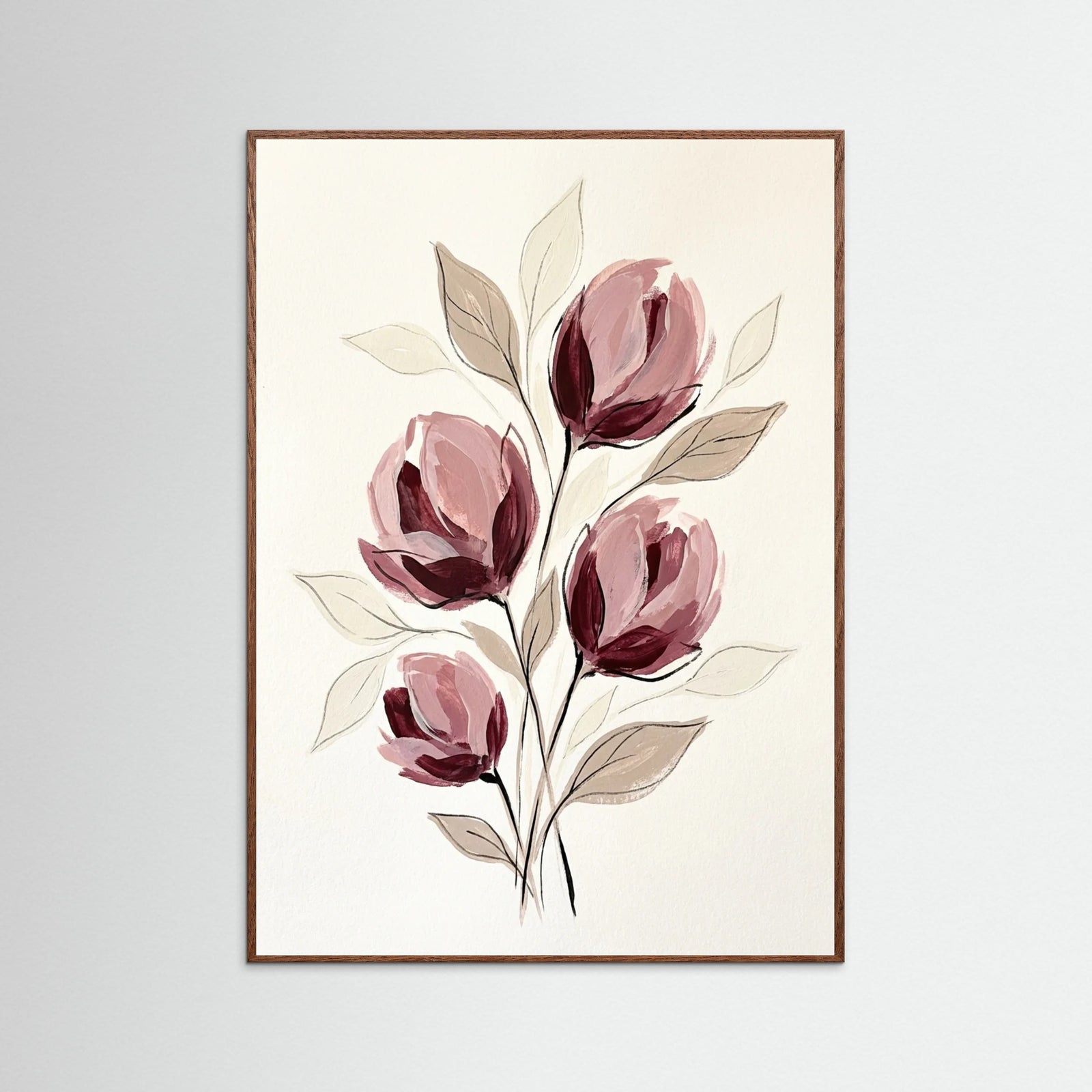 Oak Dark Crimson Petals