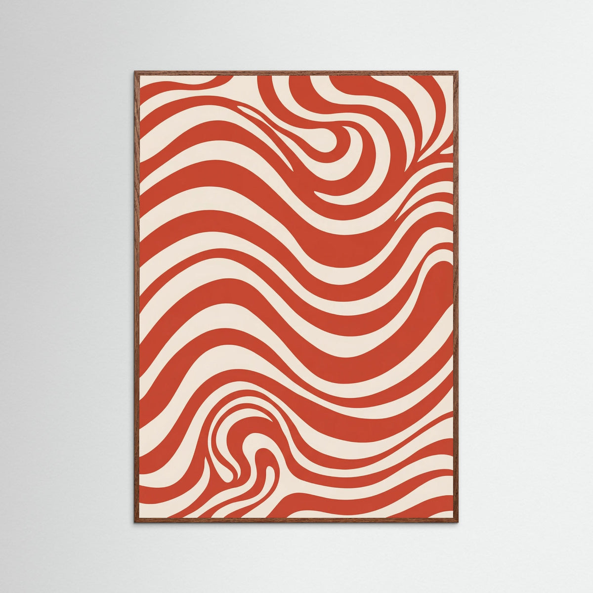 Oak Dark Crimson Swirl Flow