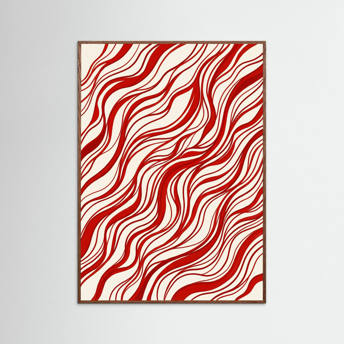 Oak Dark Crimson Swirls