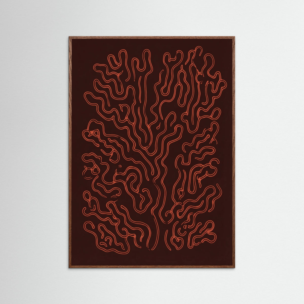 Oak Dark Crimson Veins