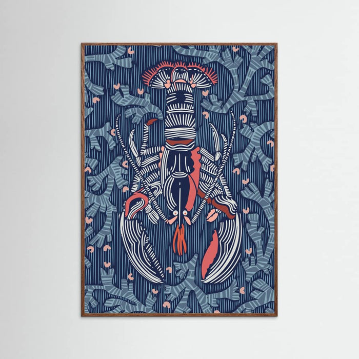 Crustacean Core navy Poster – poster and art print