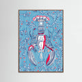 Crustacean Core summer blue Poster – poster and art print
