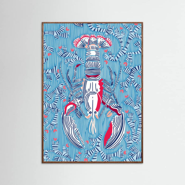 Crustacean Core summer blue Poster – poster and art print