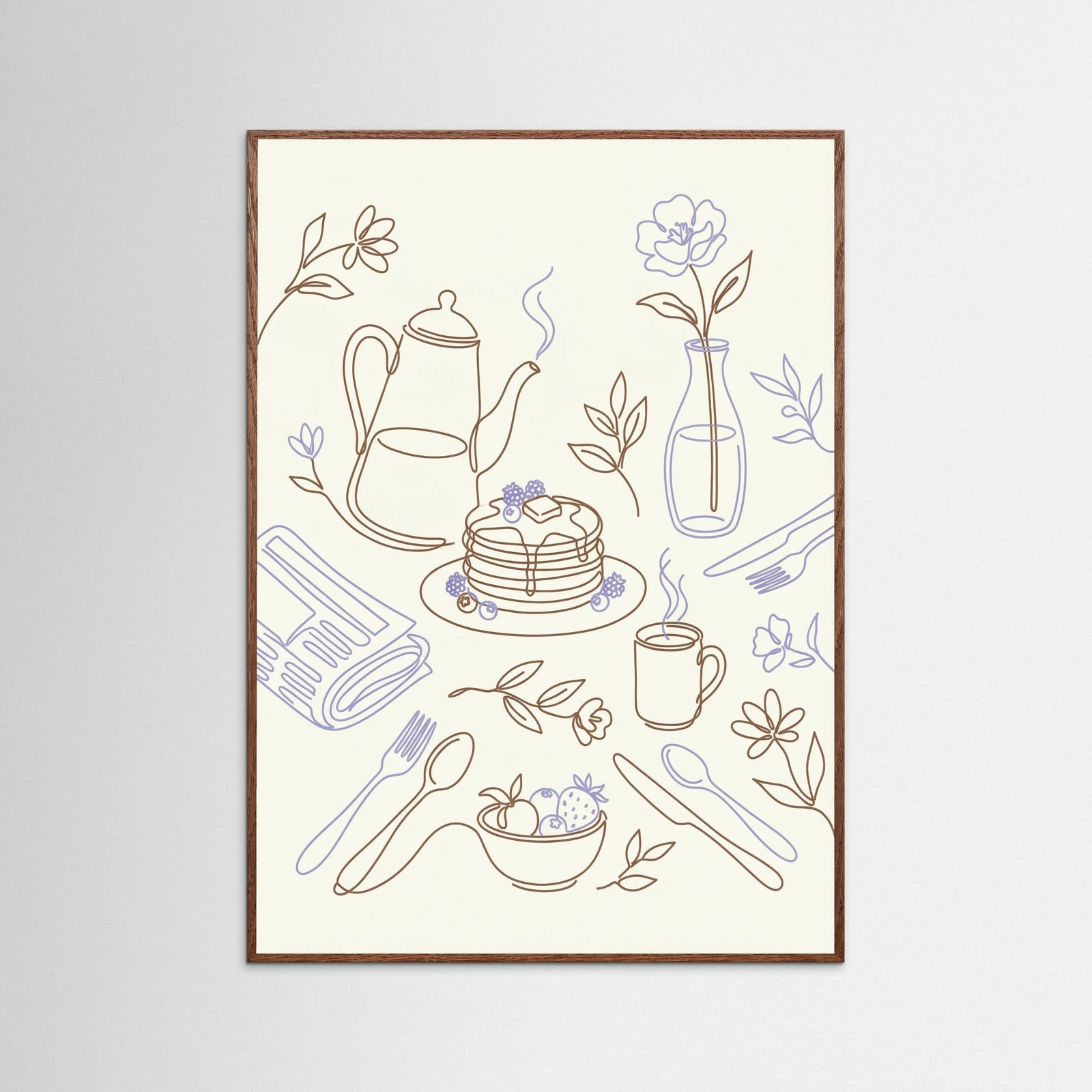 Oak Dark Culinary Doodles