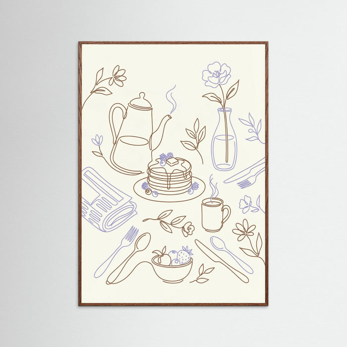 Oak Dark Culinary Doodles