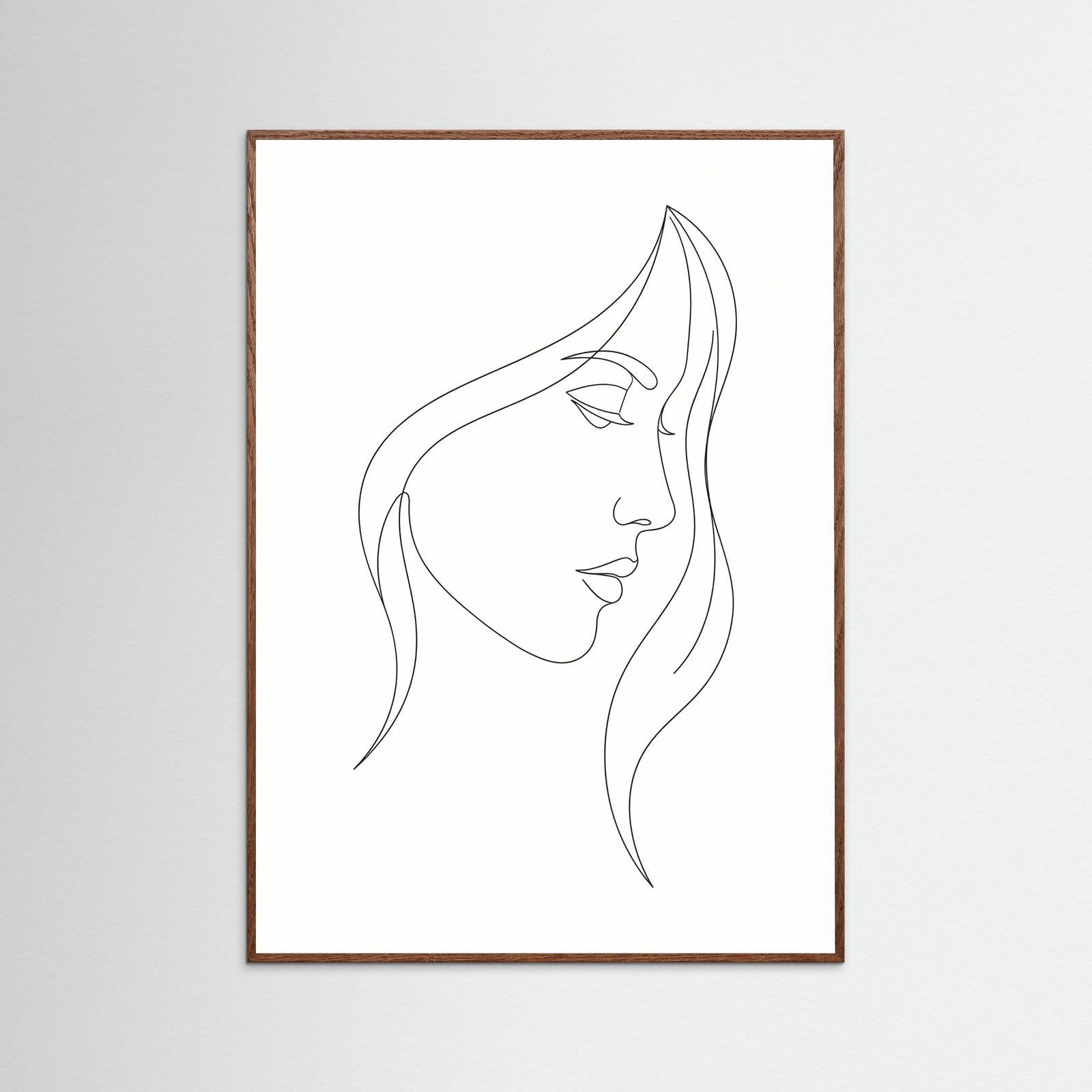 Oak Dark Curved Silhouette
