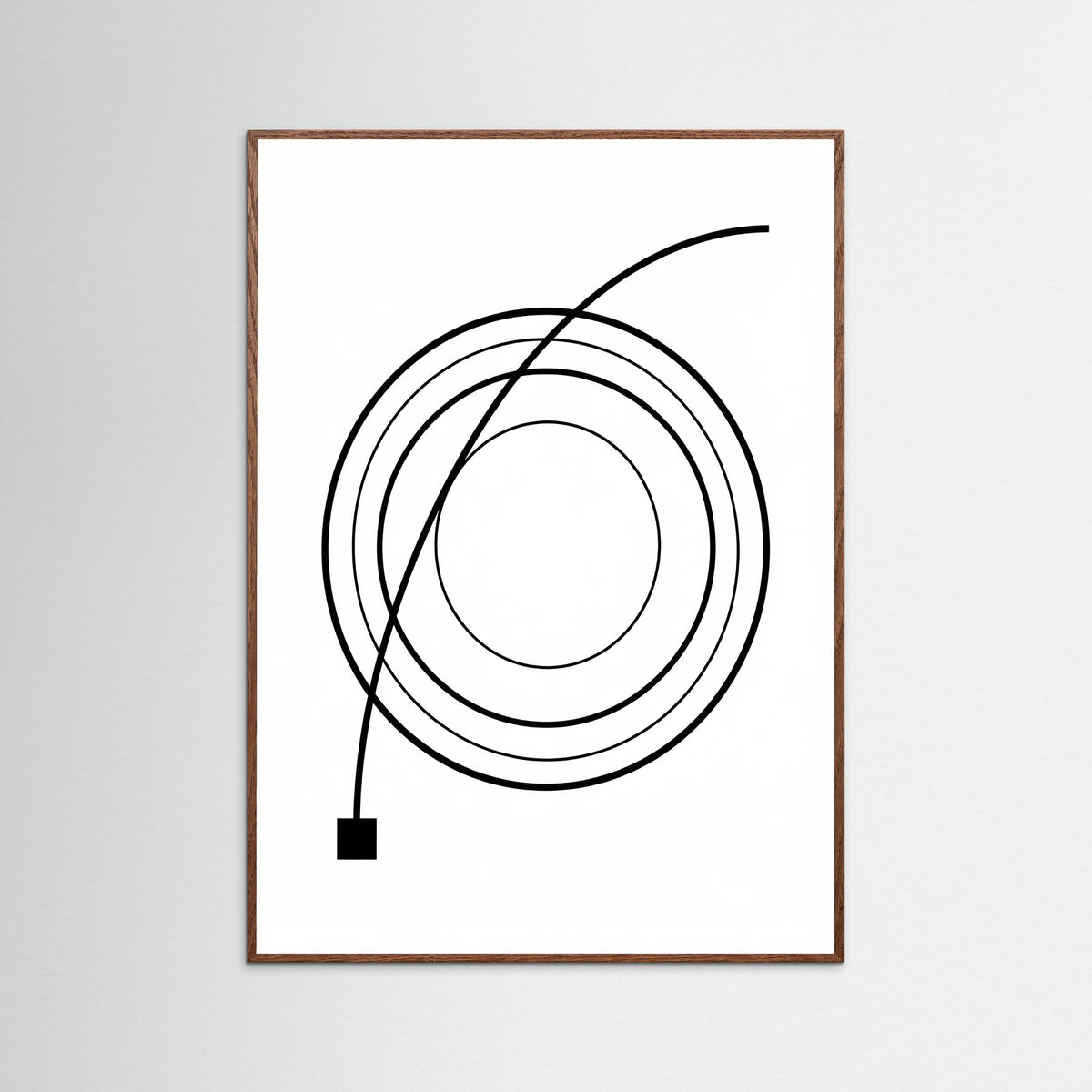 Oak Dark Curved Trajectory
