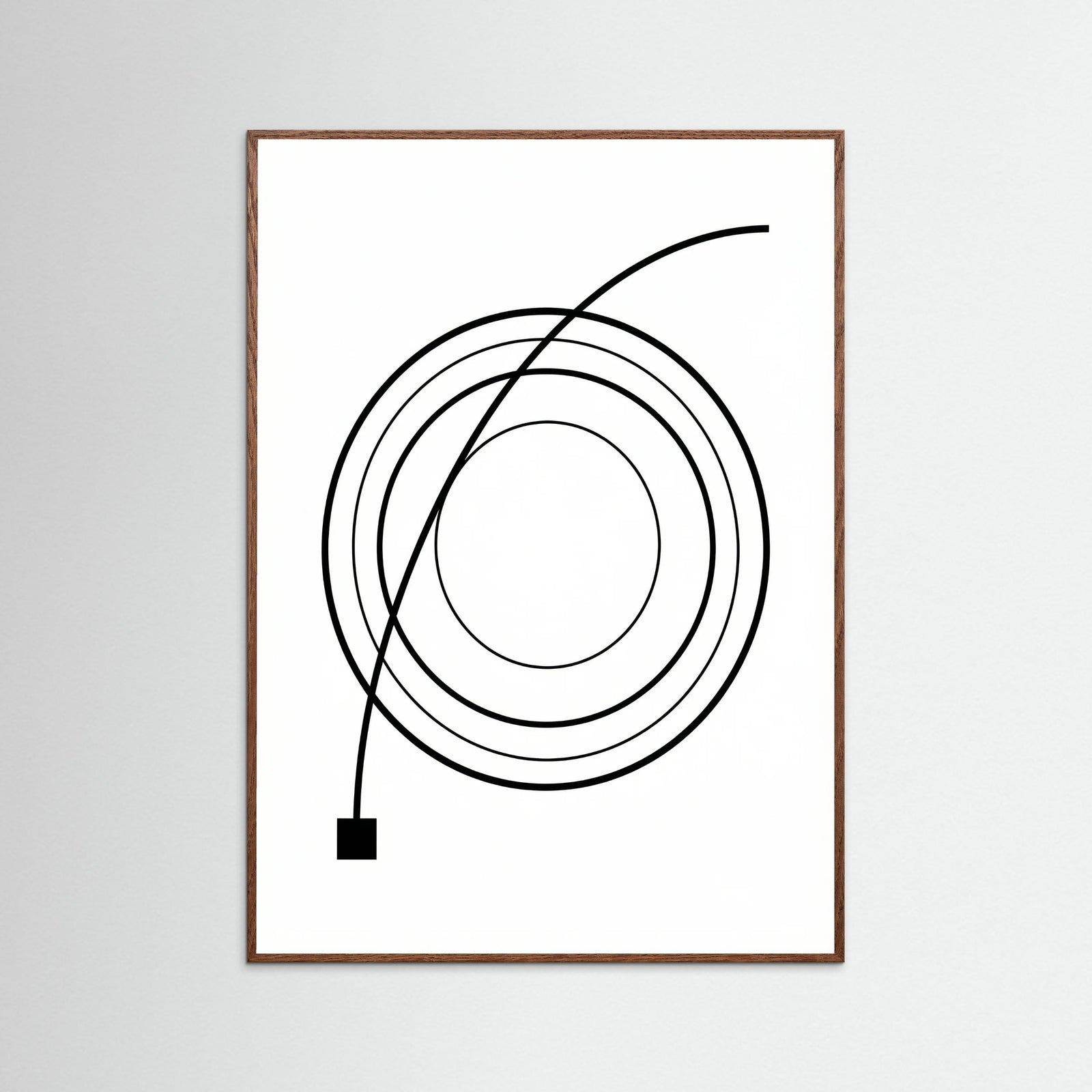 Oak Dark Curved Trajectory