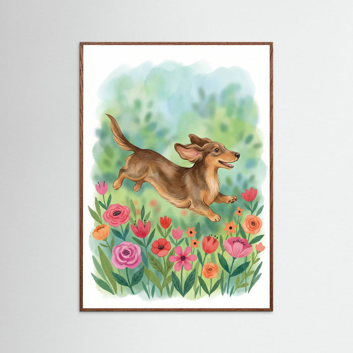 Oak Dark Dachshund Trio