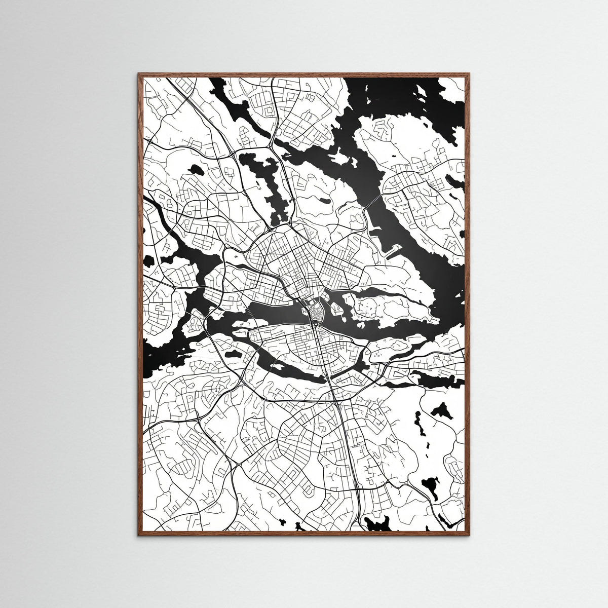 Oak Dark Danish Cityscape