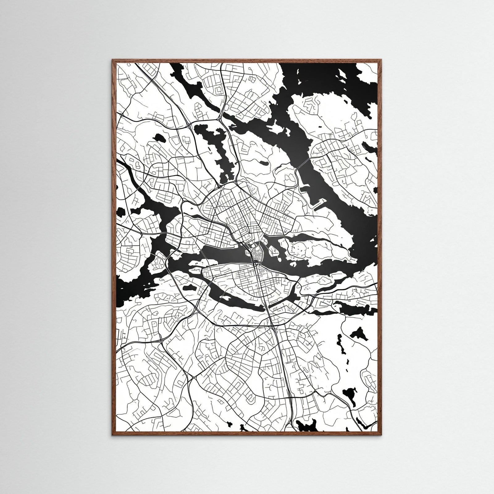 Oak Dark Danish Cityscape