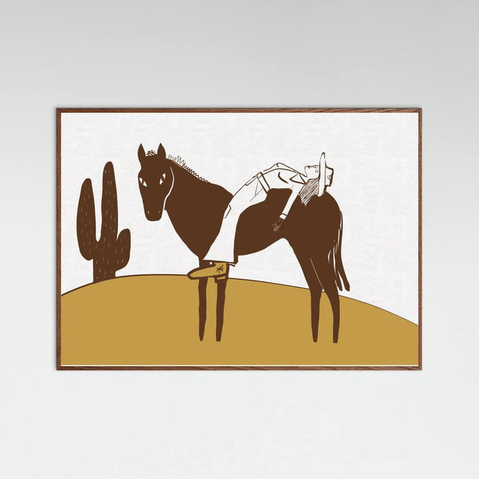 Day of rest COW GIRL Poster – poster and art print