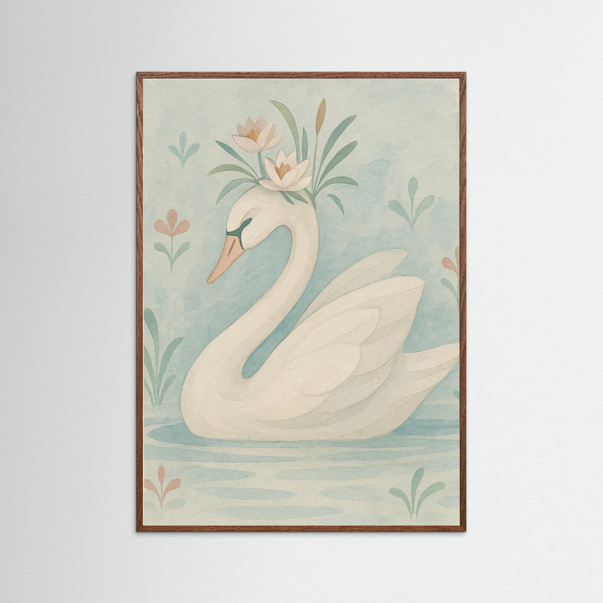 Oak Dark Delicate Swan