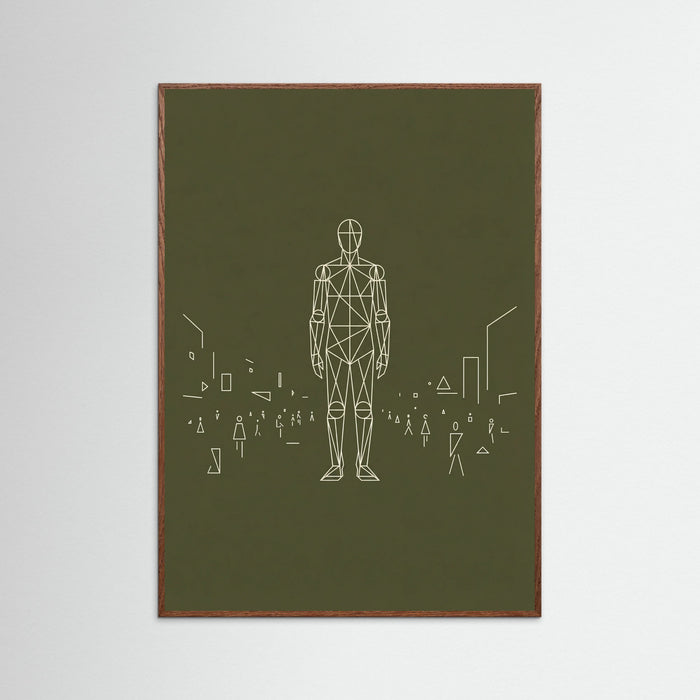 Oak Dark Dense Geometric Crowd