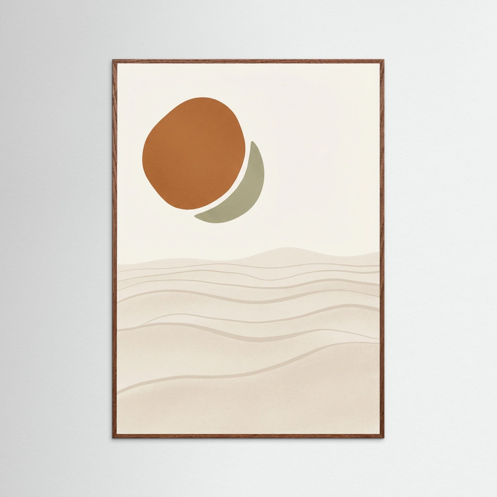 Oak Dark Desert Moonrise