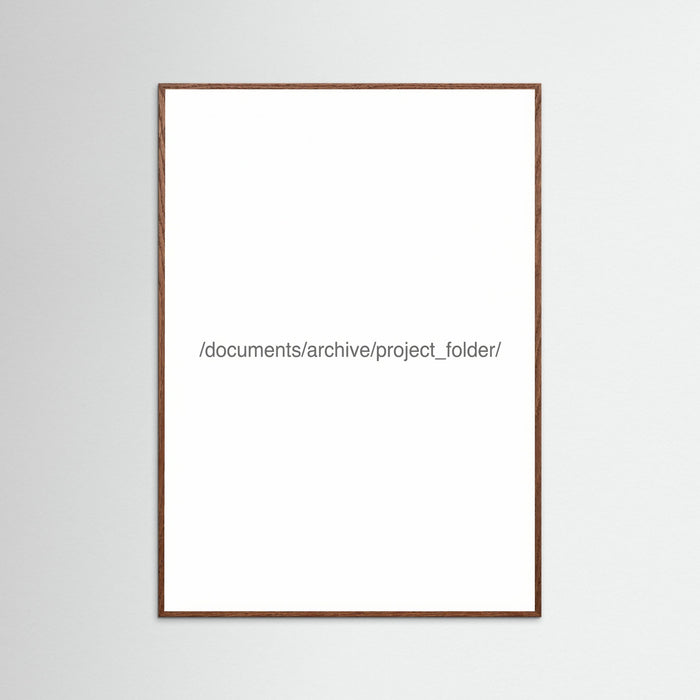 Oak Dark Digital File Label