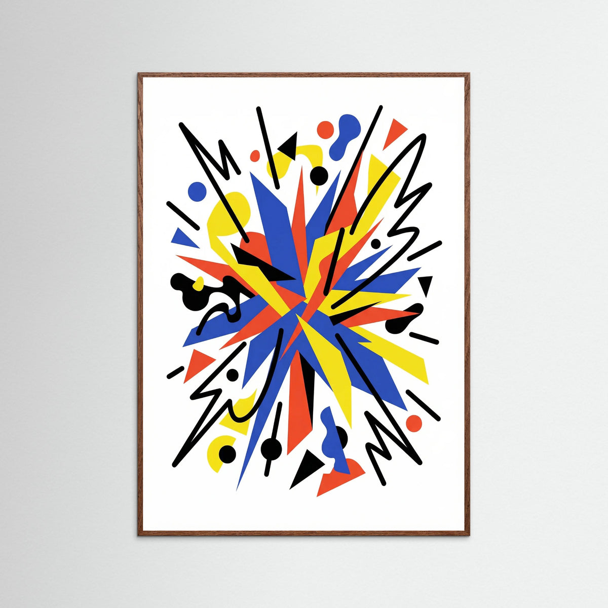 Oak Dark Dynamic Abstract Symphony