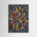 Oak Dark Dynamic Abstraction Beige