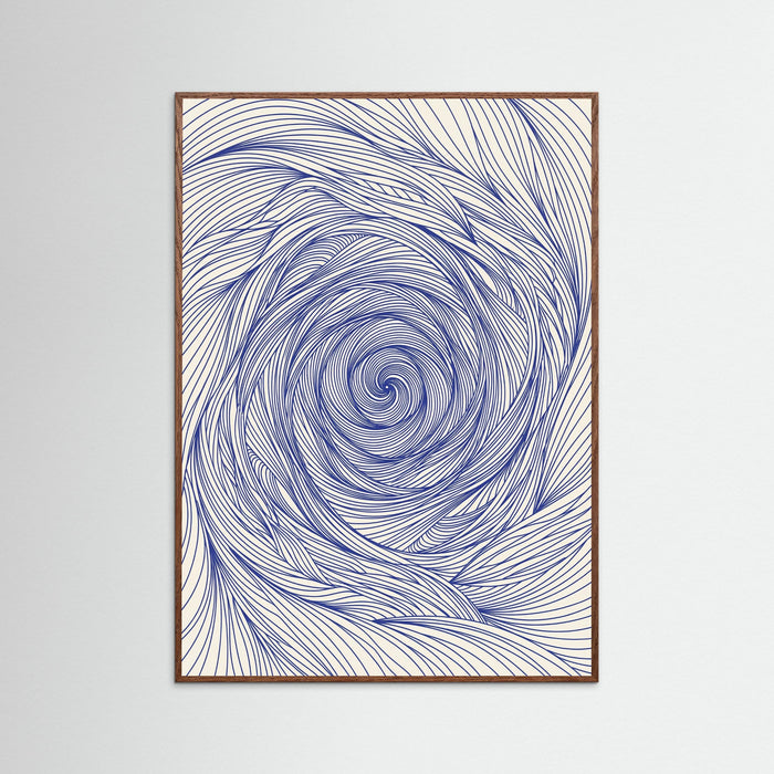 Oak Dark Dynamic Indigo Swirl