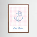 East Coast Anchor Poster – plakat og kunsttryk